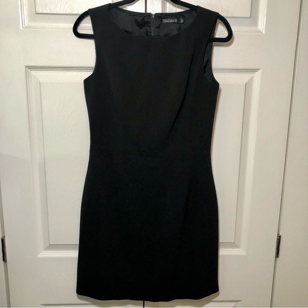 Vintage Black Tahari Classics Tera Dress Size 10 (Fit 6) - Picture 2 of 10
